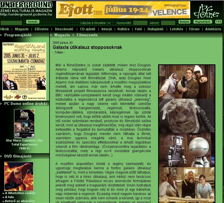 Underground Zenei Kultur�lis Magazin, 2005-06-29