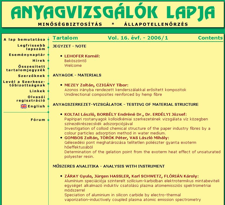 Anyagvizsg�l�k lapja, 2006-05-19