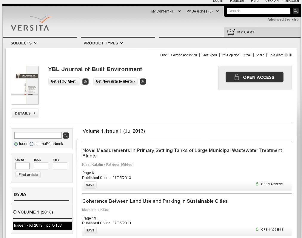 YBL Journal of Built Environment 2013.11.07.