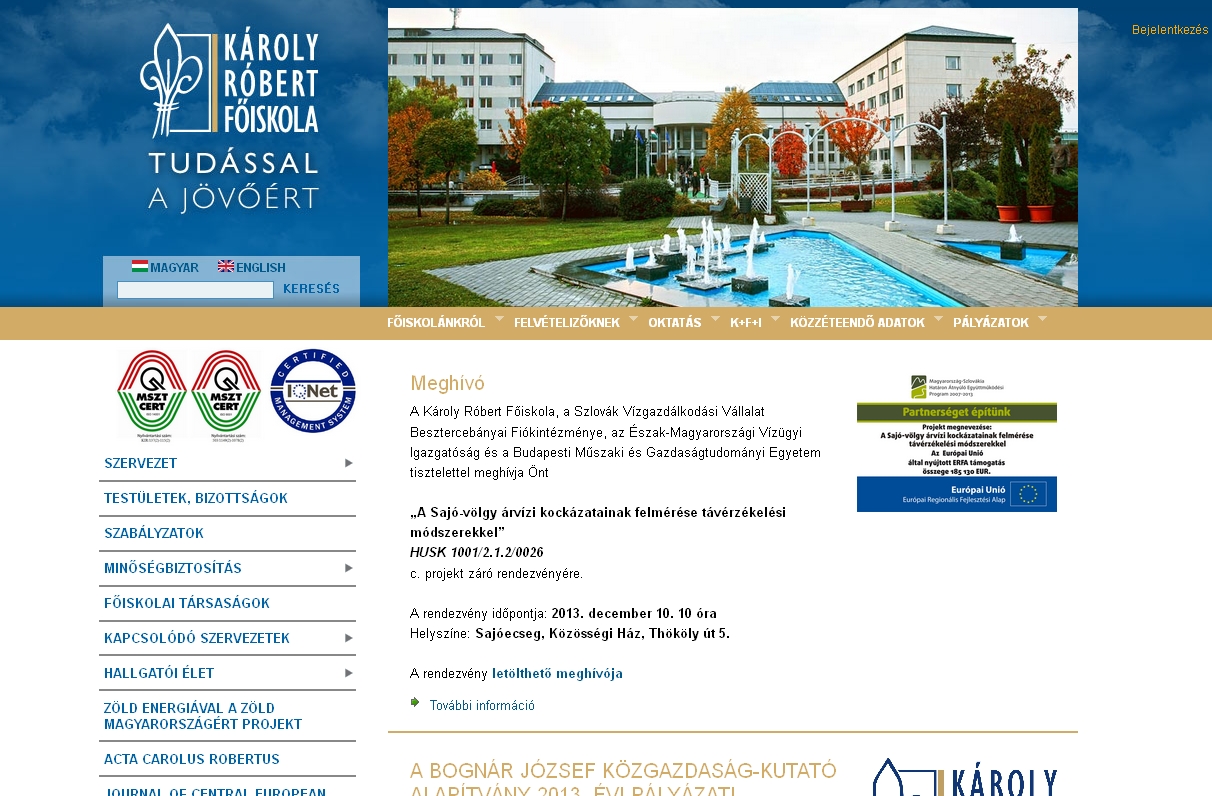 Acta Carolus Robertus 2013.11.29.