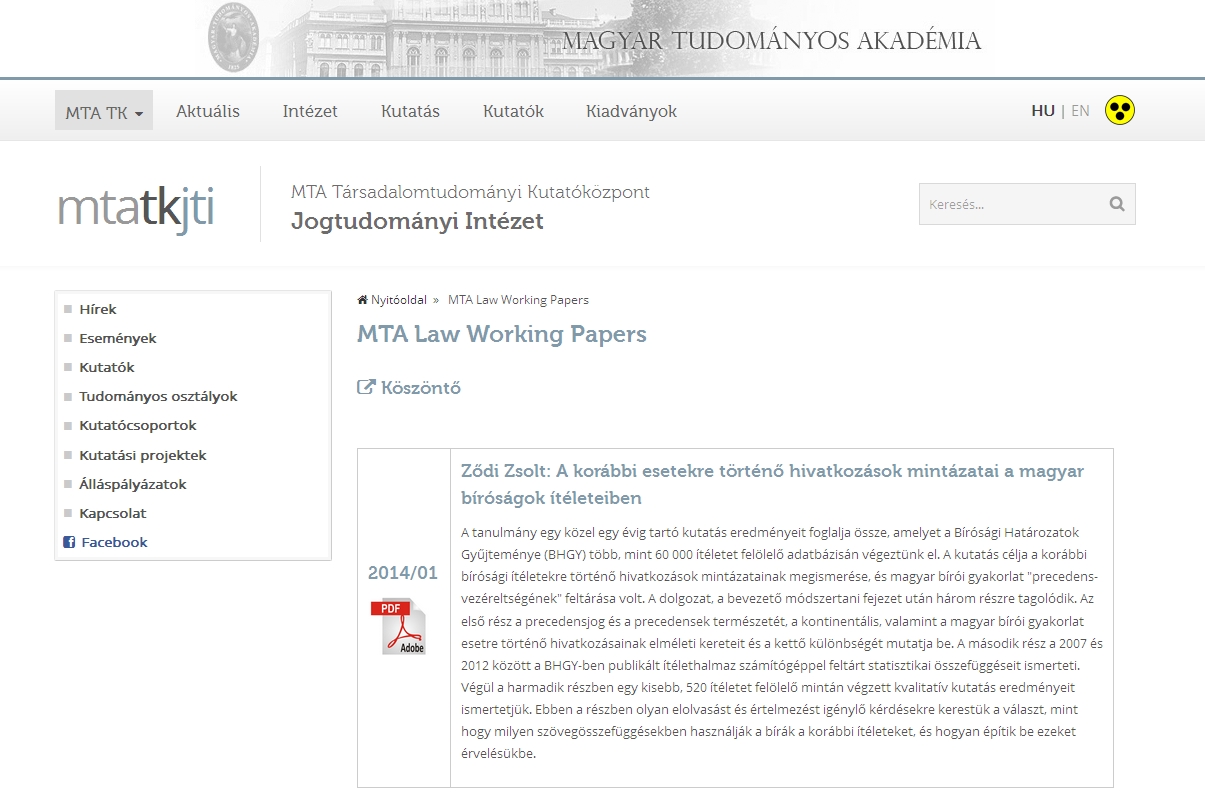 MTA law working papers 2014.01.24.
