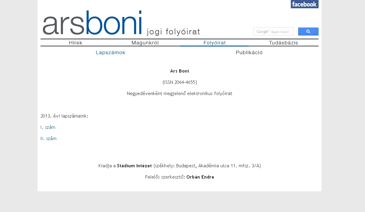 Ars Boni 2014.01.24.